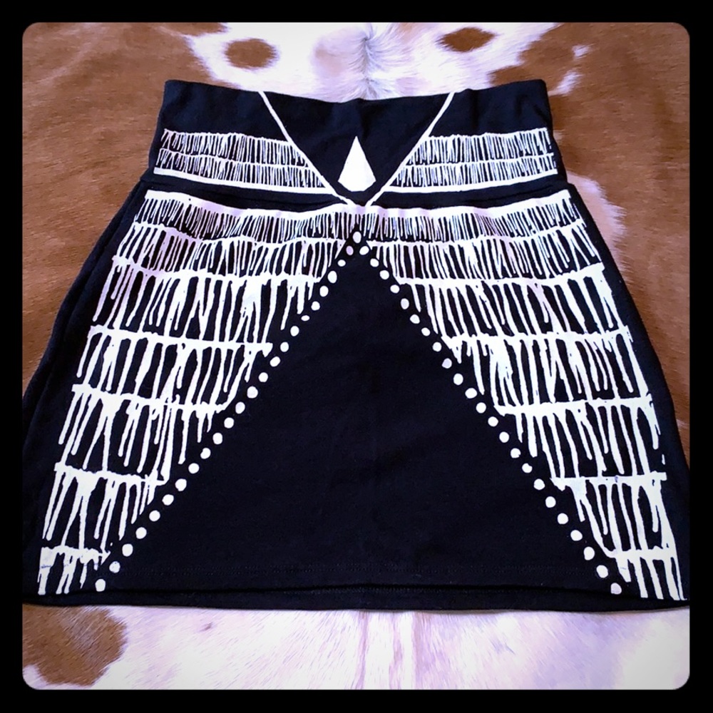 Screen Printed Tribal Skirt